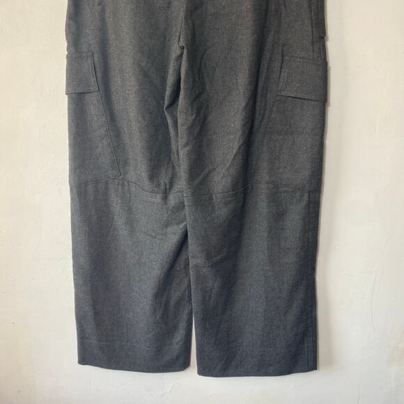 Vince Wide Leg Raver Flannel Cargo Utility Pants 10 Career‎ Relaxed Quiet Luxury - Picture 8 of 9